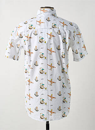 Chemise manches courtes poches blanc BASK IN THE SUN homme