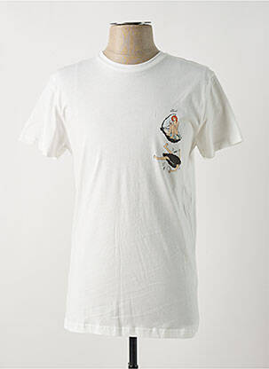 T-shirt coupe droite manches courtes blanc BASK IN THE SUN homme