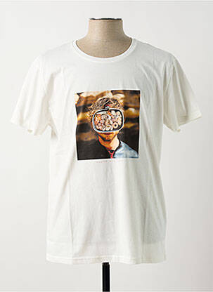 T-shirt coupe droite manches courtes blanc BASK IN THE SUN homme