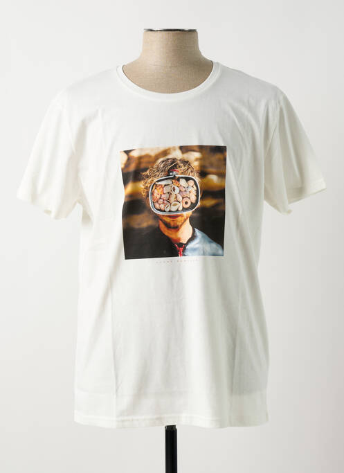 T-shirt coupe droite manches courtes blanc BASK IN THE SUN homme