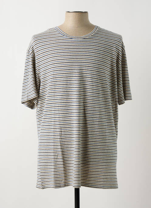 T-shirt bleu BASK IN THE SUN pour homme