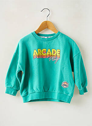 Sweat-shirt manches longues manches longues vert FRENCH DISORDER fille