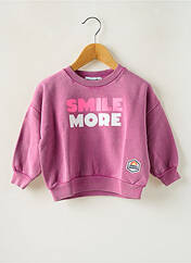 Sweat-shirt rose FRENCH DISORDER pour fille seconde vue