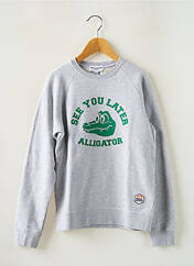 Sweat-shirt gris FRENCH DISORDER pour garçon seconde vue