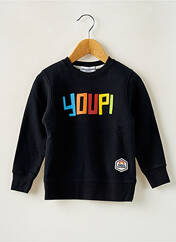 Sweat-shirt noir FRENCH DISORDER pour garçon seconde vue