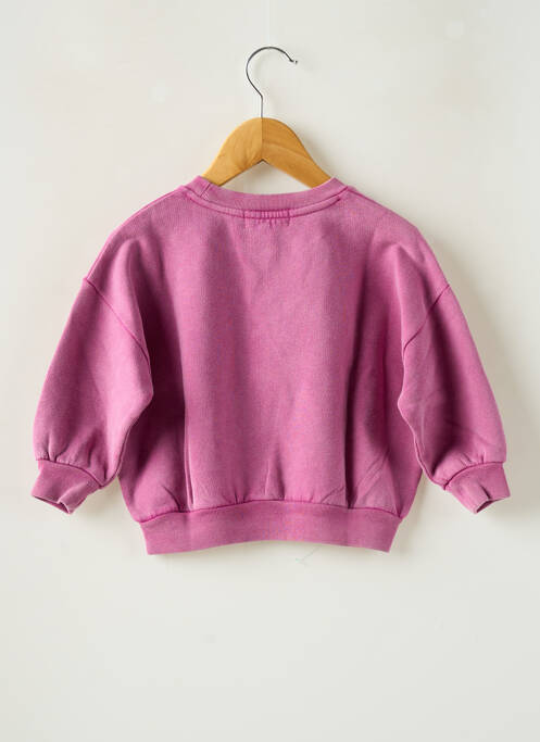 Sweat-shirt manches longues manches longues rose FRENCH DISORDER fille