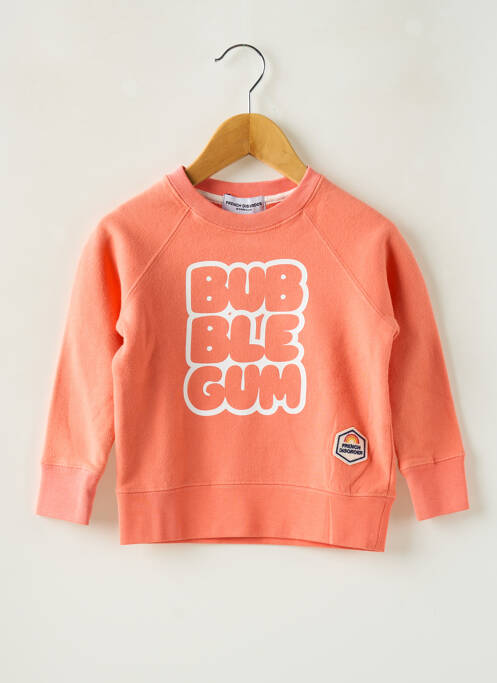 Sweat-shirt orange FRENCH DISORDER pour enfant