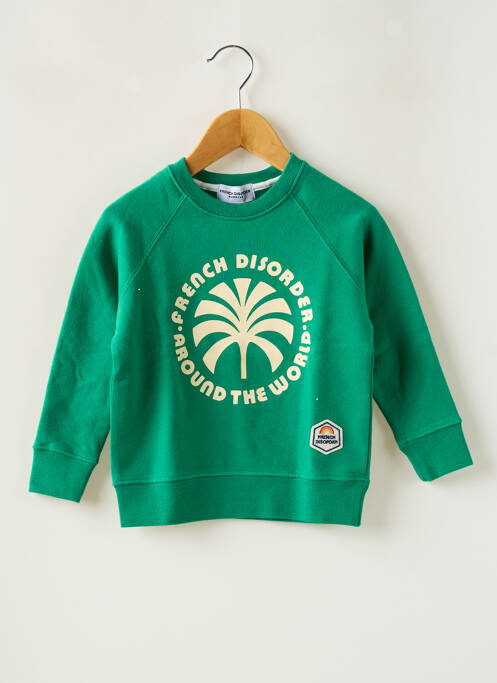 Sweat-shirt vert FRENCH DISORDER pour enfant