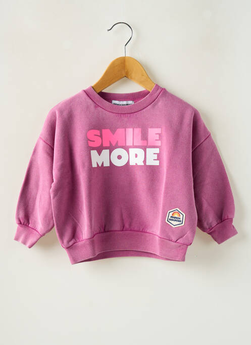 Sweat-shirt rose FRENCH DISORDER pour fille