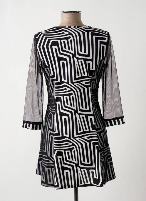 Robe courte manches longues manches longues noir MULTIPLES femme