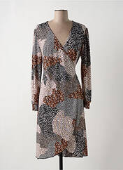 Robe mi-longue marron MULTIPLES pour femme seconde vue