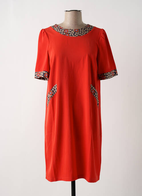 Robe courte orange MULTIPLES pour femme