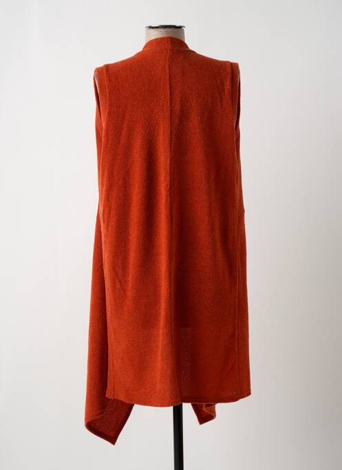 Gilet sans manche orange MULTIPLES pour femme