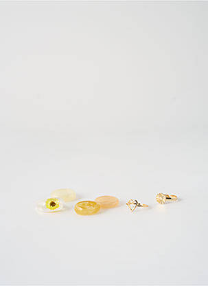 Bague matériaux métal or PIECES femme