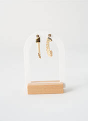 Boucles d’oreilles beige PIECES pour femme seconde vue