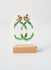 Boucles d’oreilles vert PIECES pour femme seconde vue
