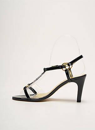 Sandales/nu pieds matière lisse talon de 4 à 6cm noir AZUREE femme