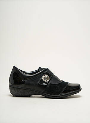 Chaussures de confort tissage vernis talon plat jusqu'à 3cm noir GEO-REINO femme