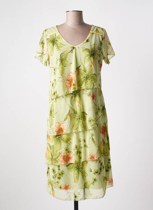 Robe mi-longue vert MULTIPLES pour femme