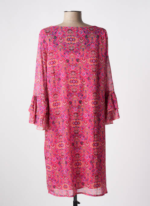 Robe mi-longue rose MULTIPLES pour femme