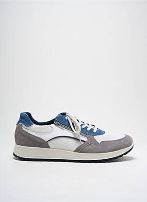 Baskets fermeture zip et lacets bout rond bleu ARA homme