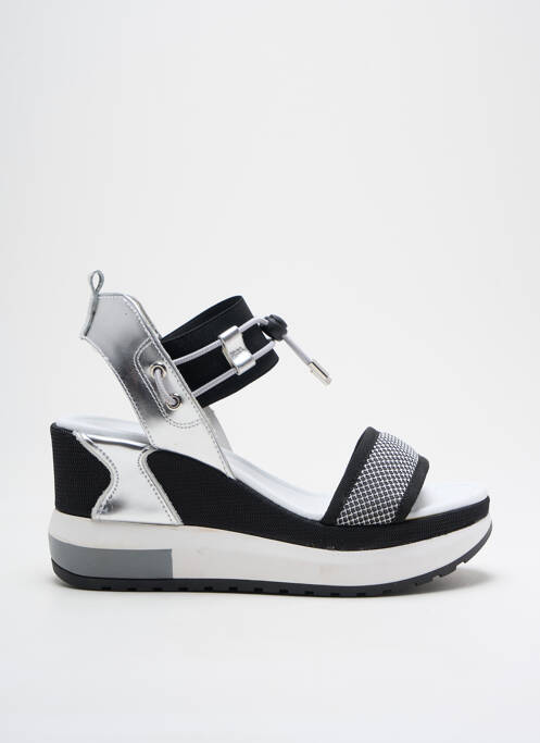 Sandales/Nu pieds argent NERO GIARDINI pour femme