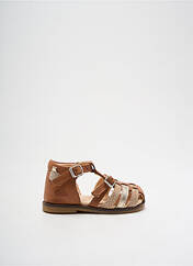 Sandales/Nu pieds marron ASTER pour fille seconde vue