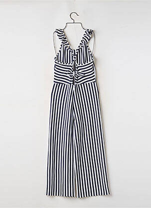 Combi-pantalon col rond fines bretelles bleu MAYORAL fille