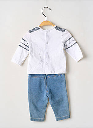 Ensemble pantalon taille élastique bleu 3 POMMES garçon