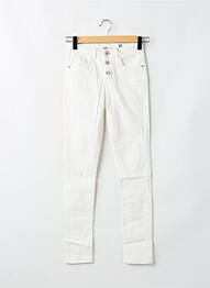 Jeans coupe slim stretch taille ajustable beige GARCIA fille