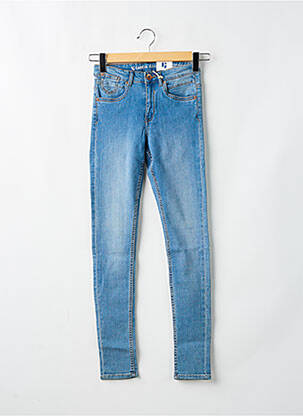 Jeans coupe slim stretch taille ajustable bleu GARCIA fille