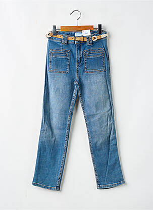Jeans coupe slim stretch taille ajustable bleu MAYORAL fille