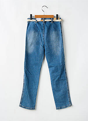Jeans coupe slim stretch taille ajustable bleu MAYORAL fille
