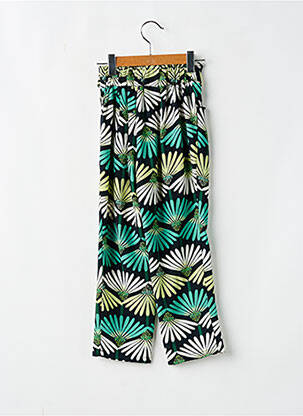 Pantalon large poches taille élastique noir MINI MOLLY fille
