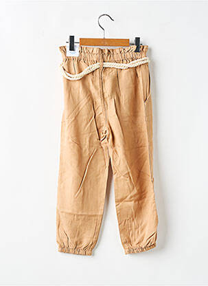 Pantalon droit fermeture zippée sous rabat boutonné taille ajustable beige MAYORAL fille