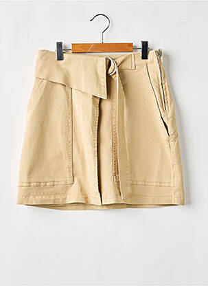 Jupe courte poches beige YAYA femme