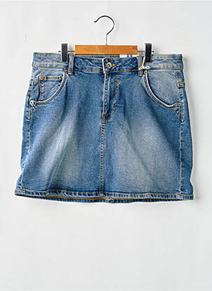 Jupe mi-longue maille semi-opaque bleu GARCIA fille