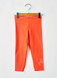 Legging sérigraphie taille élastique orange 3 POMMES fille