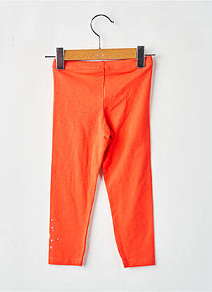 Legging sérigraphie taille élastique orange 3 POMMES fille