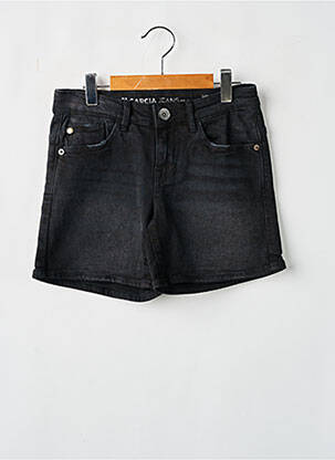 Short stretch taille ajustable noir GARCIA fille