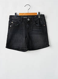 Short stretch taille ajustable noir GARCIA fille