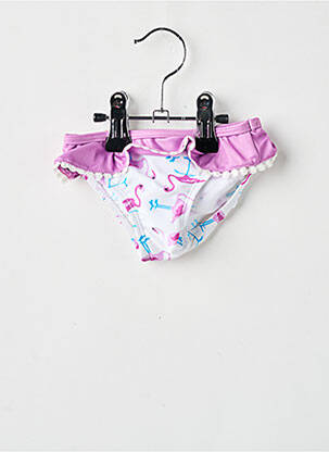 Bas de maillot de bain effet matière satinée violet DOS TORTUGAS fille