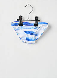 Bas de maillot de bain effet matière satinée bleu DOS TORTUGAS fille