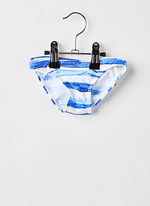 Bas de maillot de bain effet matière satinée bleu DOS TORTUGAS fille