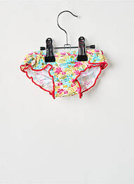 Bas de maillot de bain effet matière satinée rouge DOS TORTUGAS fille