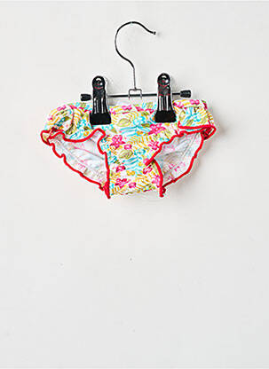 Bas de maillot de bain imprimé tie and dye rouge DOS TORTUGAS fille