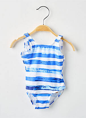 Maillot de bain 1 pièce stretch bleu DOS TORTUGAS fille