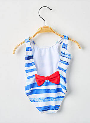 Maillot de bain 1 pièce stretch bleu DOS TORTUGAS fille