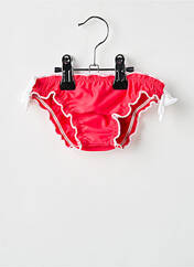 Bas de maillot de bain rouge DOS TORTUGAS pour fille seconde vue