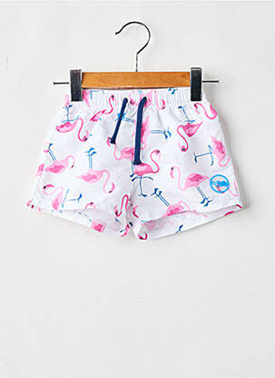 Short de bain rose DOS TORTUGAS pour garçon